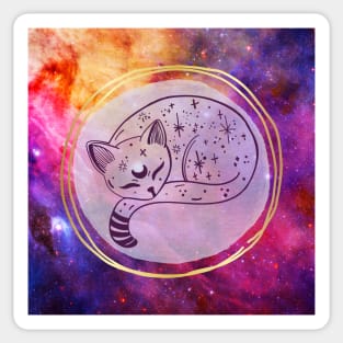 Lunar Kitty Sticker